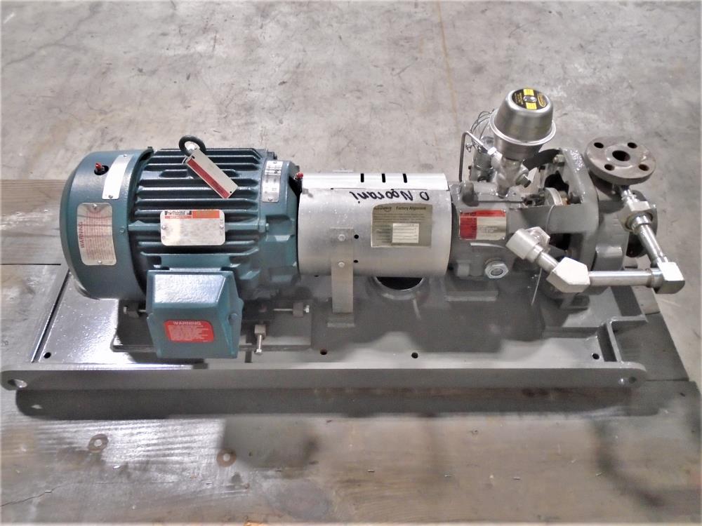 Flowserve Durco MK3 STD Centrifugal Pump 1K1.5X1-82RV/6.25 DCI Body, 10 HP Motor